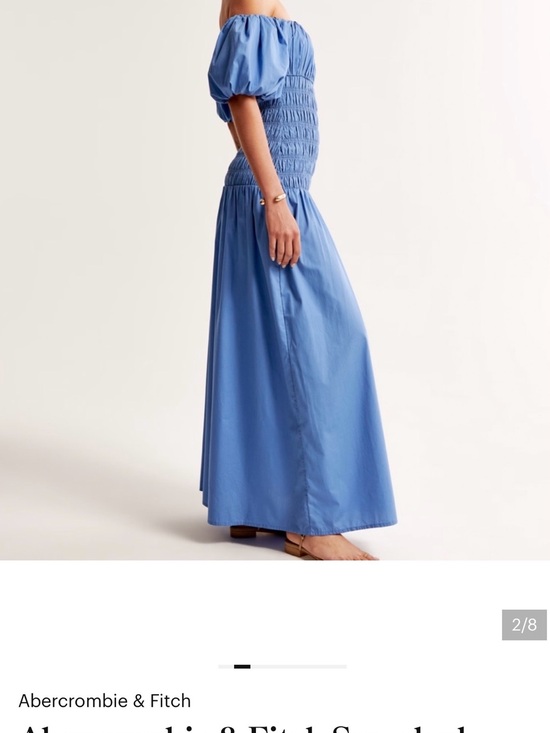 Abercrombie & Fitch Dresses & Skirts - Abercrombie & Fitch Light Blue Smocked Maxi Skirt